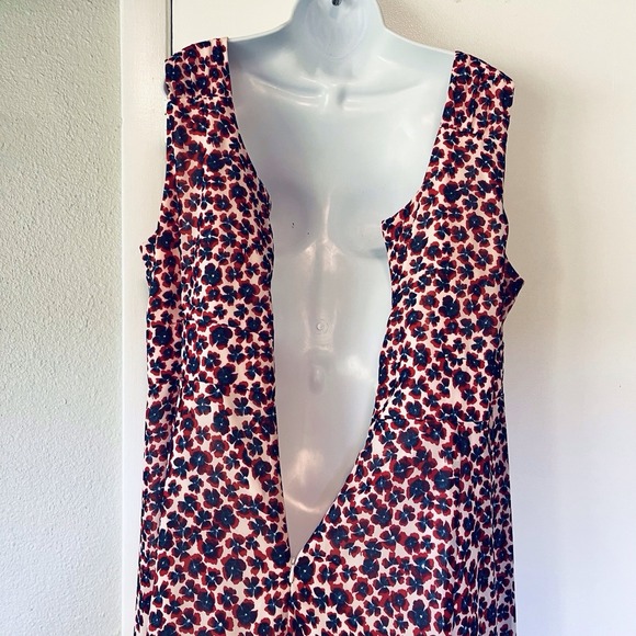 Dress CB Established 1962 Dress Plus Sz 20 Sleeveless Long Multi Color Floral - Picture 10 of 16